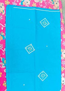 Absolutely new Cotton Saree With Blouse