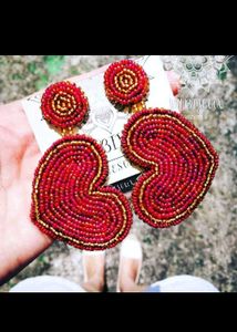 Beaded Statement Earrings