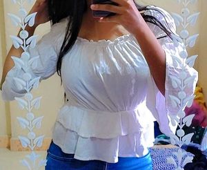 Korean White Top (forever 21)