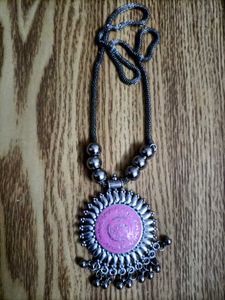 Pink Necklace &amp; Earring Set