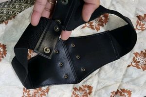 Stylish Black Sleek Formal &amp; Casual Waist Belt