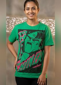 Green Graphic Print Tee