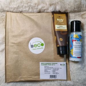 Beco Bamboo Tongue Cleaner (2) With Freebies