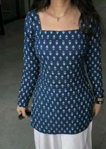 Stylish Blue Printed Kurta