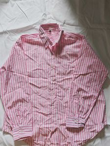 Pink Striped Button-Down Shirt
