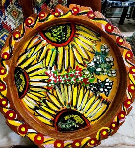 🎨 Handcrafted Tray Cum Showpiece