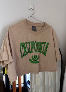 California Graphic Crop Top