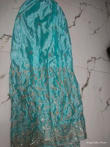 Beautiful Teal Embroidered Kurta Set