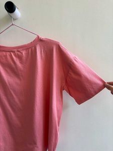 Peach Oversized Tee