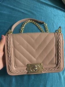 Chic Quilted Chain Sling Bag