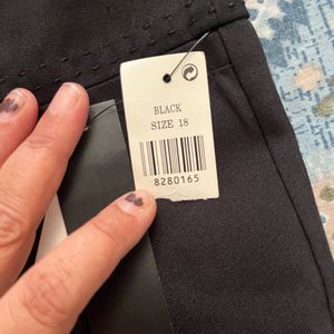 Classic Black Wide Leg formal Trousers