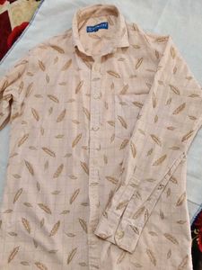 Feather Print Casual Shirt