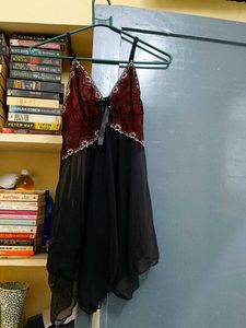 Lace Trim Night Slip baby Doll nighty dress