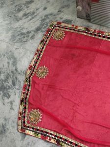 Elegant Embroidered Saree