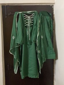 Emerald Green Kurta Set with Dupatta