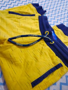 KB Team Spirit Yellow Joggers For 2-3 Years Kids