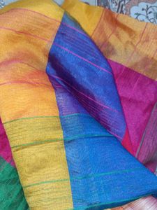Vibrant Patchwork Saree