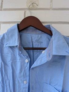 Light Blue Gingham Dress Shirt