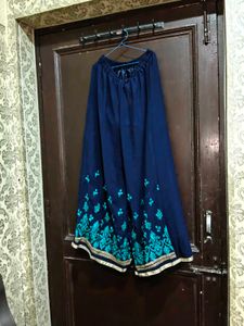 Teal Kurta Set with Pants dupata