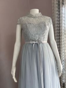 Elegant Lace &amp; Tulle Maxi Dress