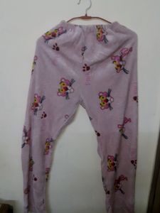 Pink fur soft night suit set🌷🍥