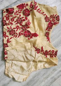Cream Semi Stitched Blouse
