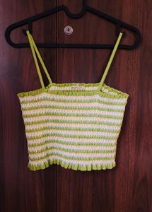 Smocked Crop Top - Mango