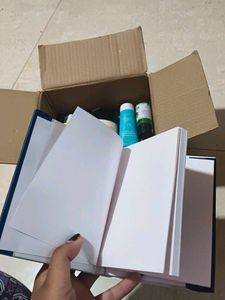 new small white blank page diary