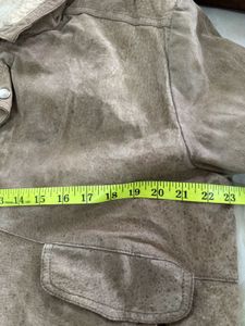 Vintage Brown Suede Shearling Jacket