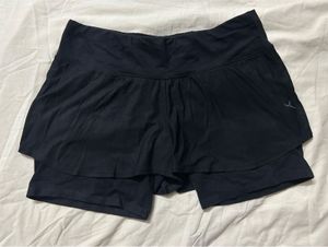 Women's Black Running Skort