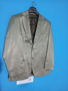 Men's Pinstripe Blazer(Beige Colour)