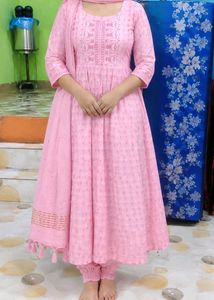 Pink naira suit with dupatta