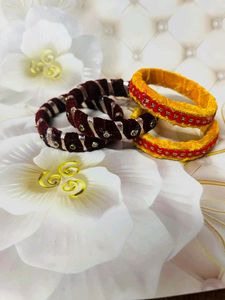 Womane Bangles Velvet Handmade