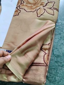 Golden brown Saree with Blouse Piece
