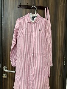 US POLO Original Shirt Dress With Belt