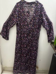 Floral Sheer Maxi Shrug