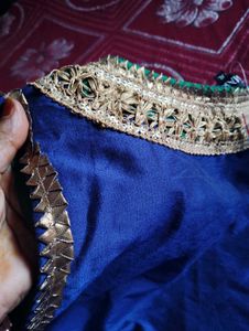 Elegant Blue &amp; Green Embellished Coti