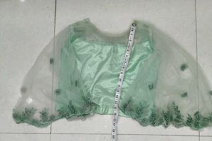 Embroidered Mint Green Blouse