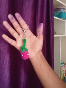 Handmade Strawberry Keychain
