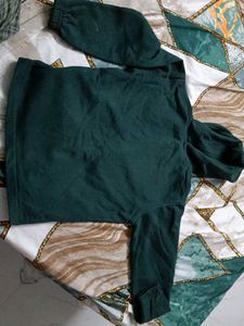 kids Green Zip-Up Hoodie