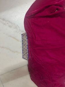 Maroon Velvet Gold Embroidered Ethnic Kurti