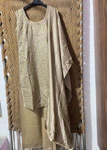 Stunning Sequined Kurta Set with Palazzo Pants