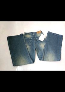 Wide leg Trendy Greenish mud wash denim🥀