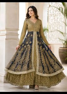 Stunning Embroidered Anarkali Gown