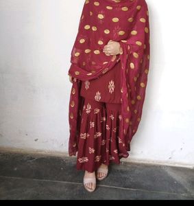 Set of 2  Punjabi And Partywear Shrara Suits