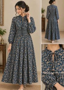 Beautiful Printed Ethnic long midi