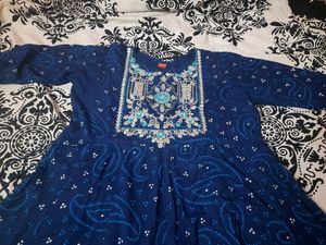 💙Beautiful Bandhni Embroidered Anarkali Gown