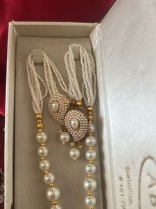 Elegant Pearl Necklace &amp; Earring Set