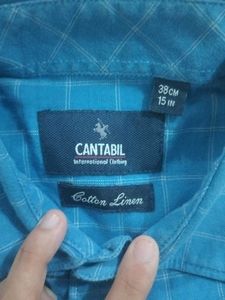 Men's Blue Checked Casual Shirt