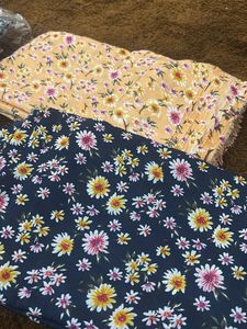 sale 👉👉🏻Floral Print Dress Material - Set of2